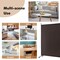 Costway 6FT Single Panel Room Divider with Wheels Rolling Fabric Partition Privacy Screen